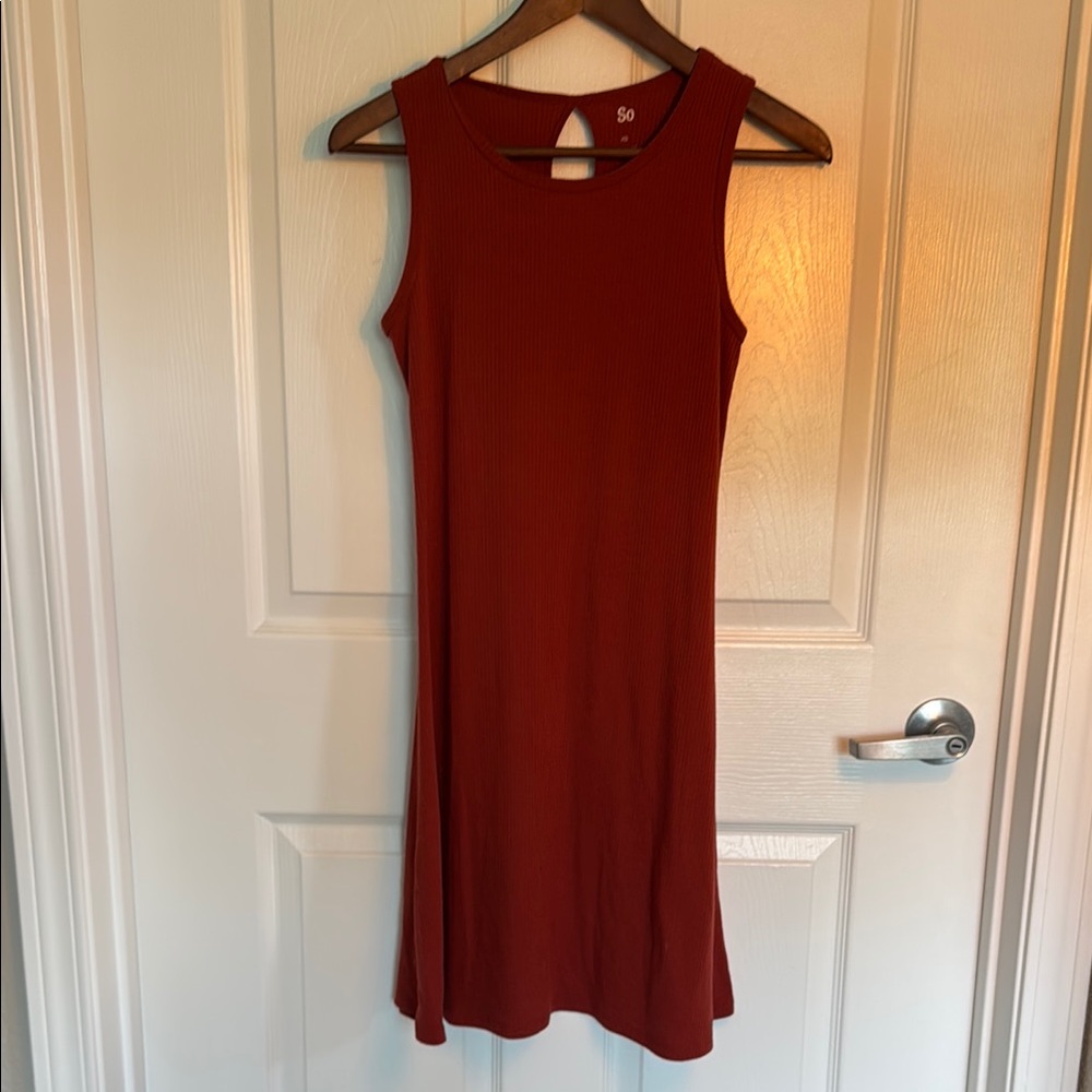 SO Red Sleeveless Sheath Mini Dress